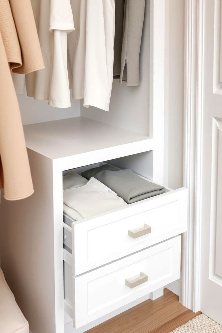 Install a Shallow Drawer Unit - 24 Small Dressing Room Ideas