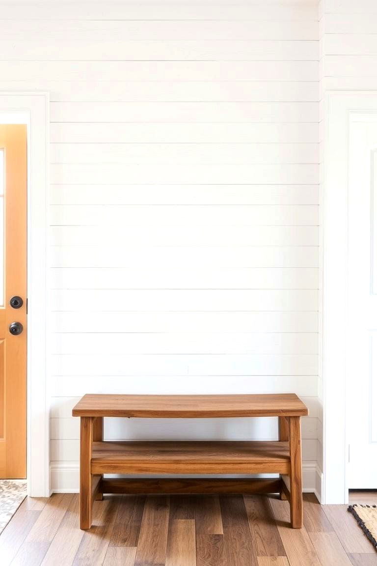 Install a Shiplap Wall - 24 Farmhouse Entryway Ideas