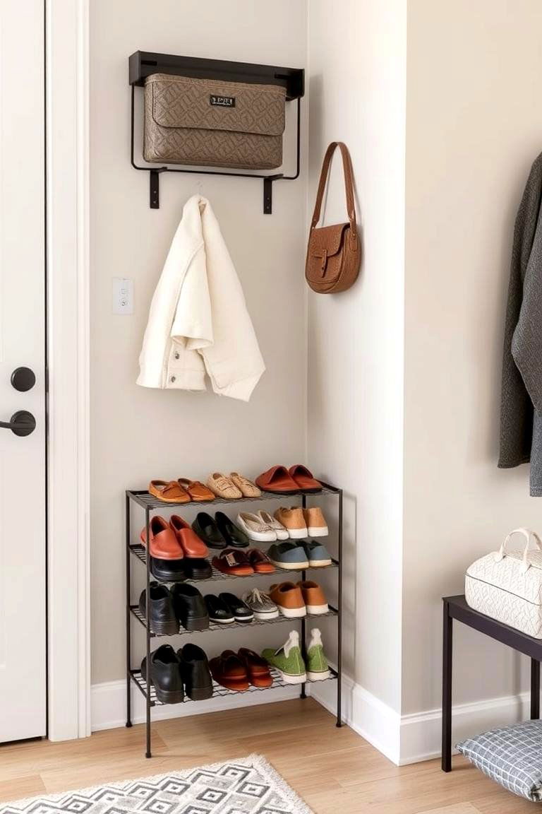 Install a Shoe Rack - 24 Foyer Decor Ideas