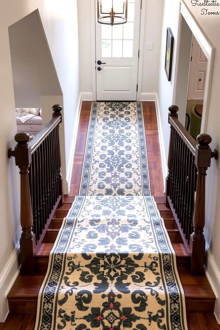 Install a Staircase Runner - 24 Stair Landing Ideas