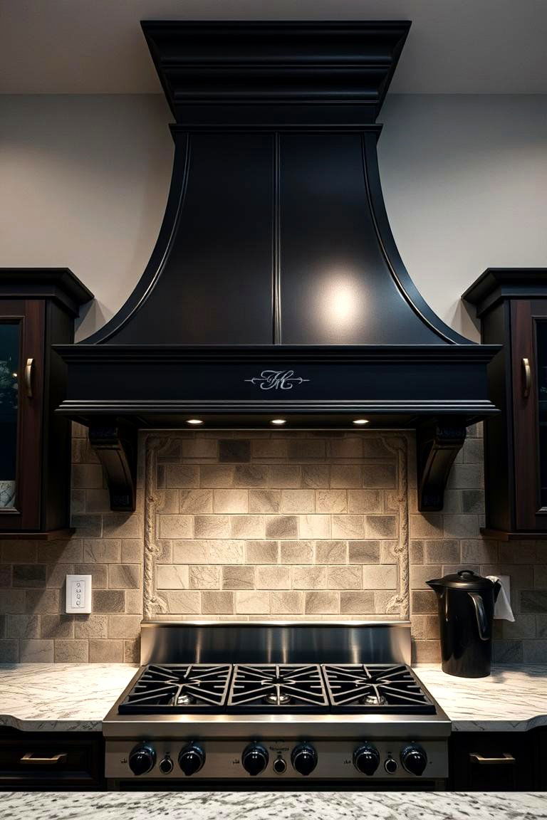Install a Statement Range Hood - 24 Gothic Kitchen Ideas