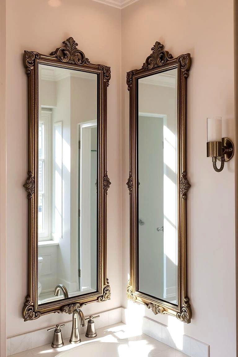 Install a Stylish Mirror - 24 Bathroom Staging Ideas