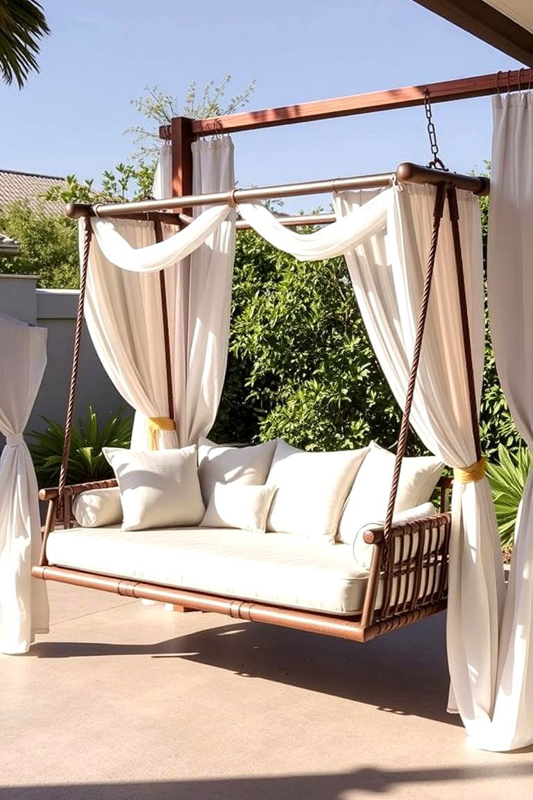 Install a Swinging Daybed - 24 Courtyard Ideas