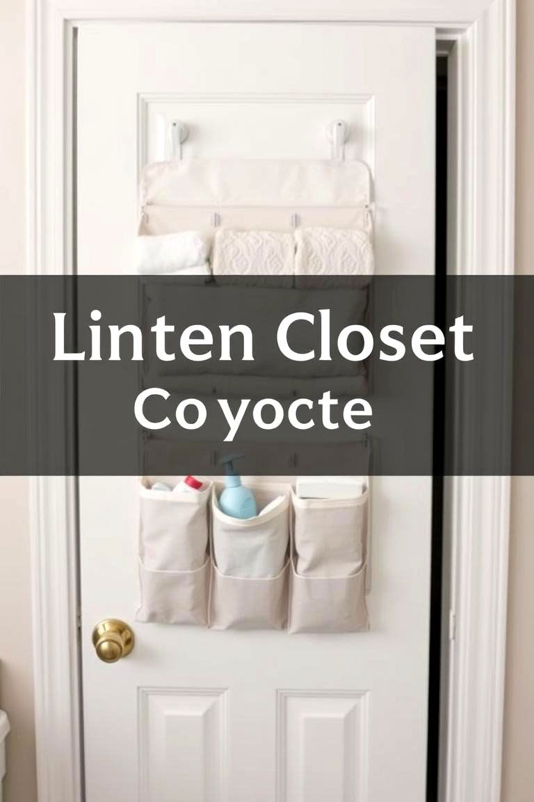 Install an Over the Door Organizer - 24 Linen Closet Organization Ideas