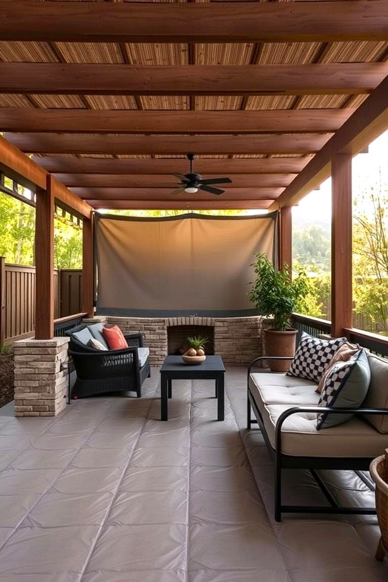 Insulated Comfort Flooring - 24 Pergola Flooring Ideas