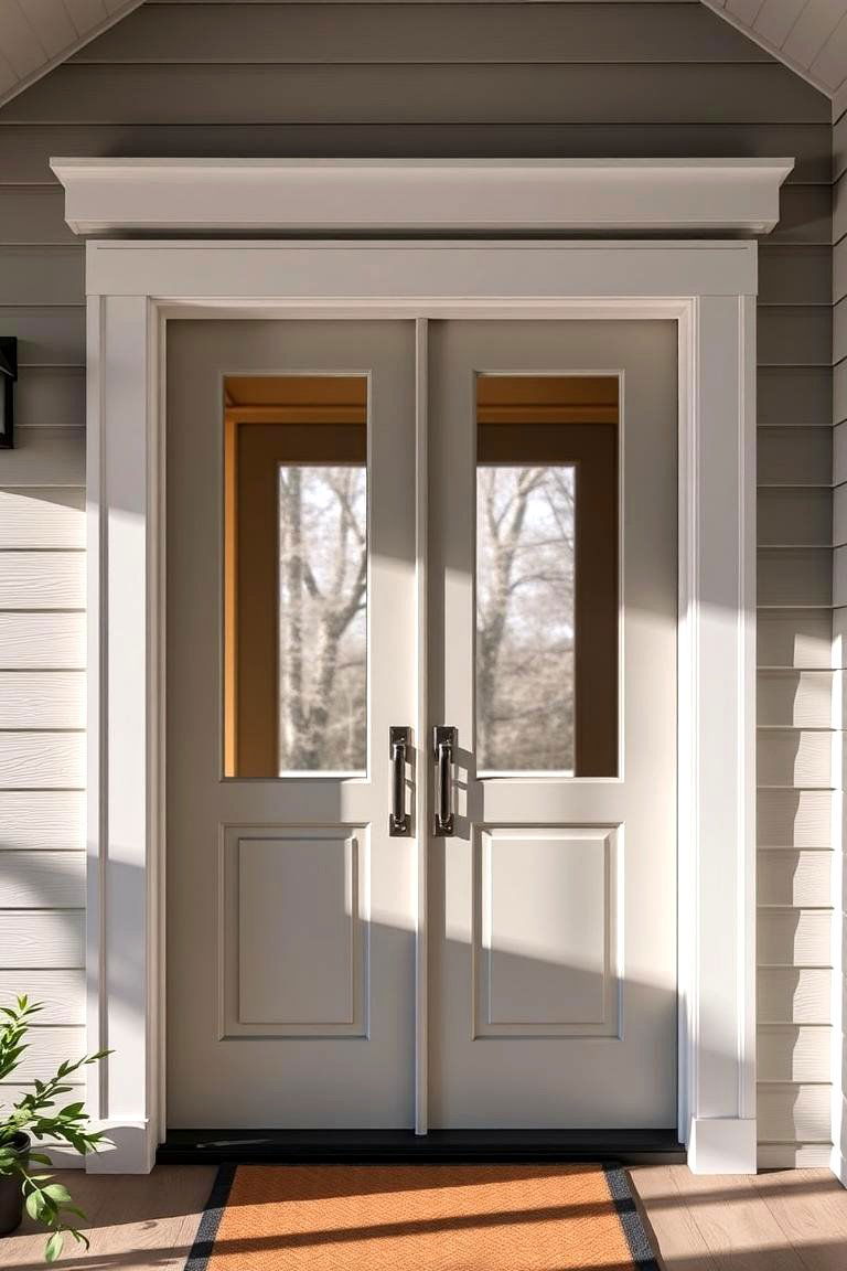 Insulated Energy Efficient Double Doors - 24 Double Front Door Ideas