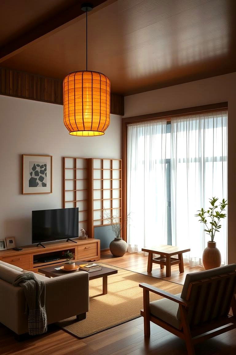 Integrate Lush Indoor Plants - 24 Japandi Living Room Ideas