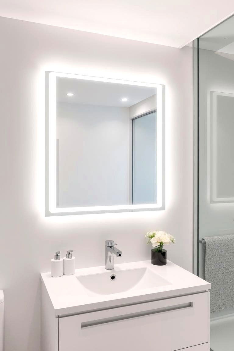 Integrate Smart Home Technology Subtly - 24 Scandinavian Bathroom Ideas