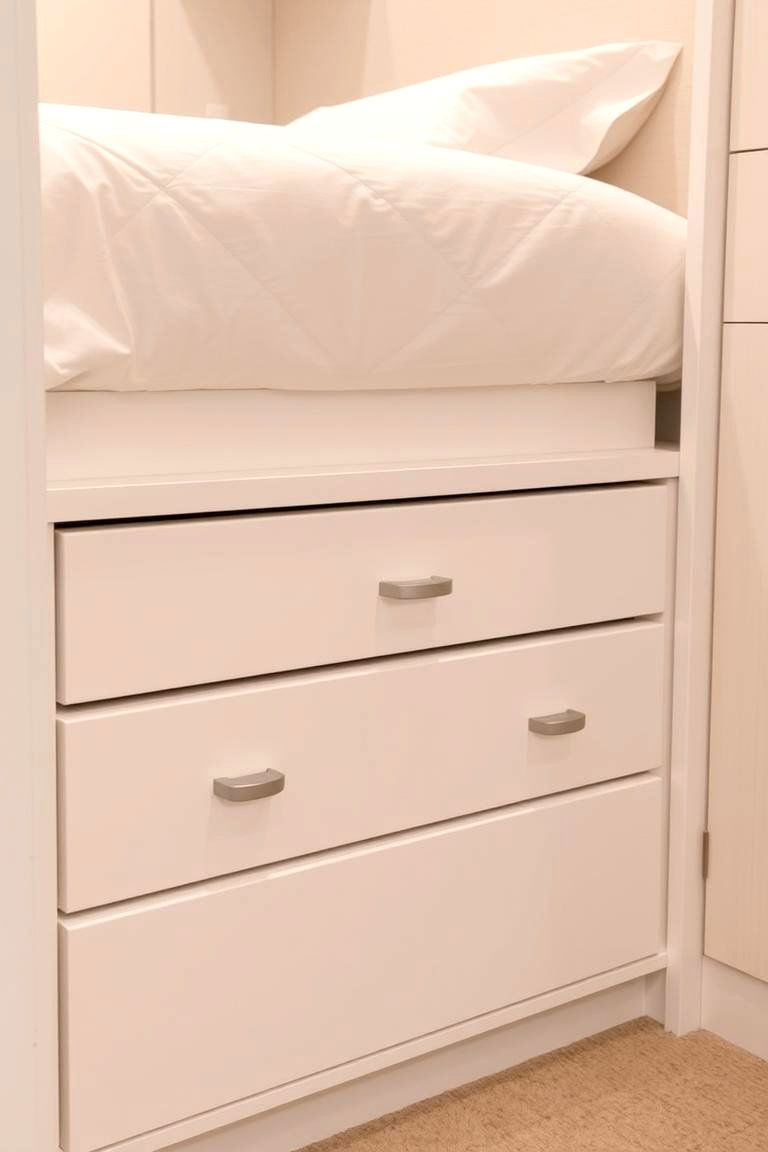Integrate Under Bed Storage - 24 Small Dressing Room Ideas
