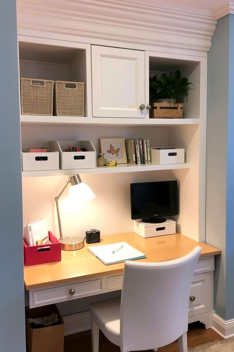 Integrate a Built In Desk - 24 Kids Room Ideas