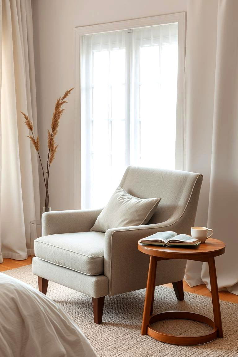 Integrate a Comfortable Reading Chair - 24 Zen Bedroom Ideas