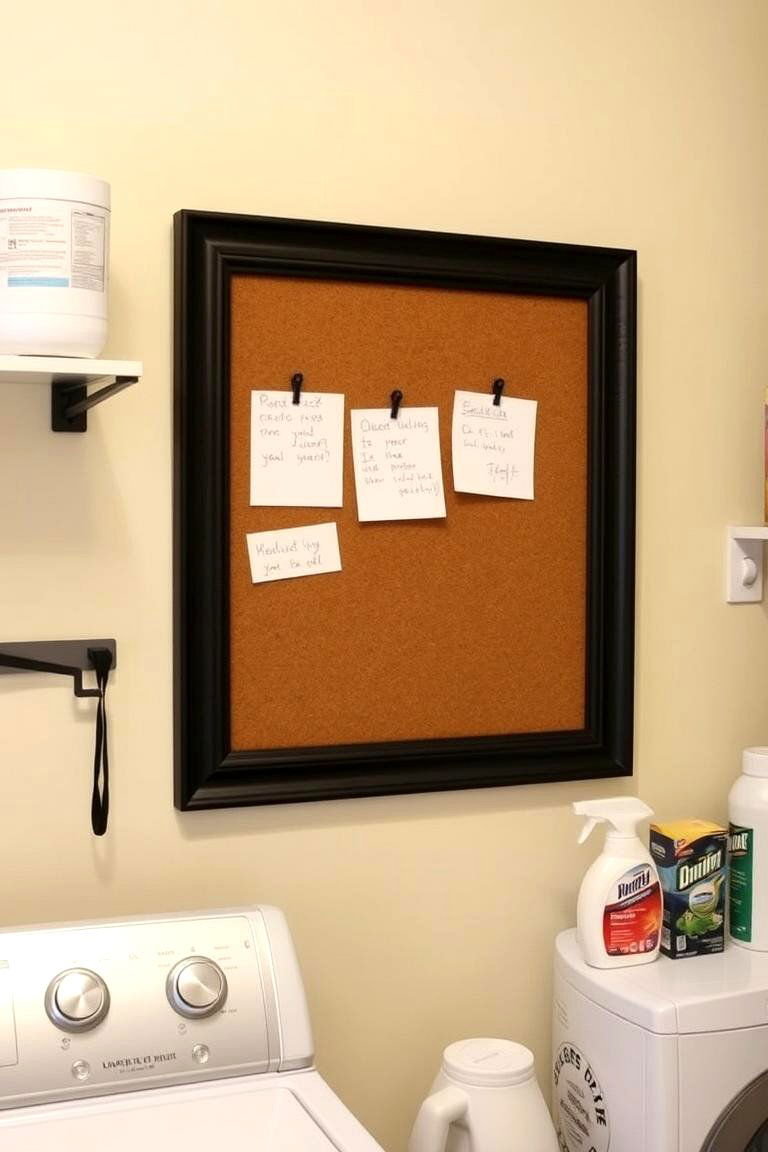 Integrate a Message Board - 24 Laundry Room Decor Ideas