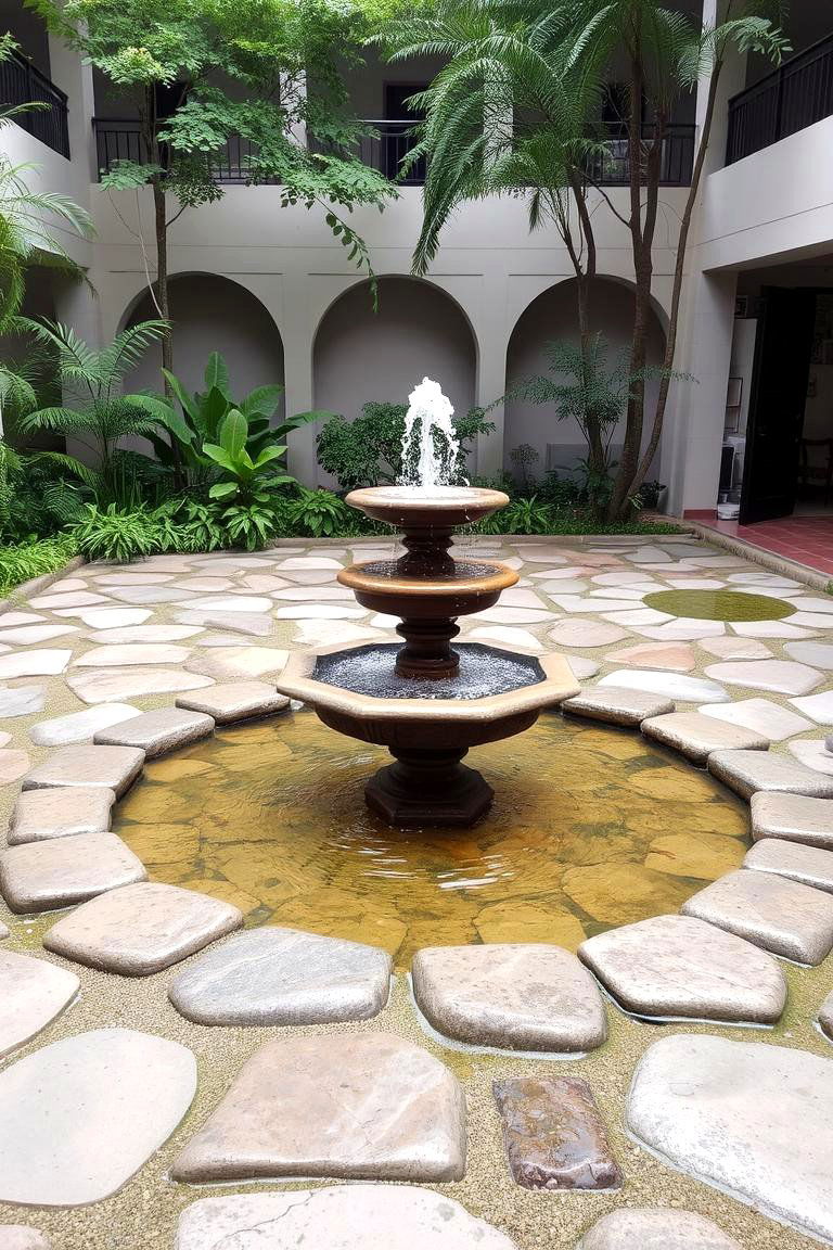 Integrate a Water Feature - 24 Courtyard Ideas