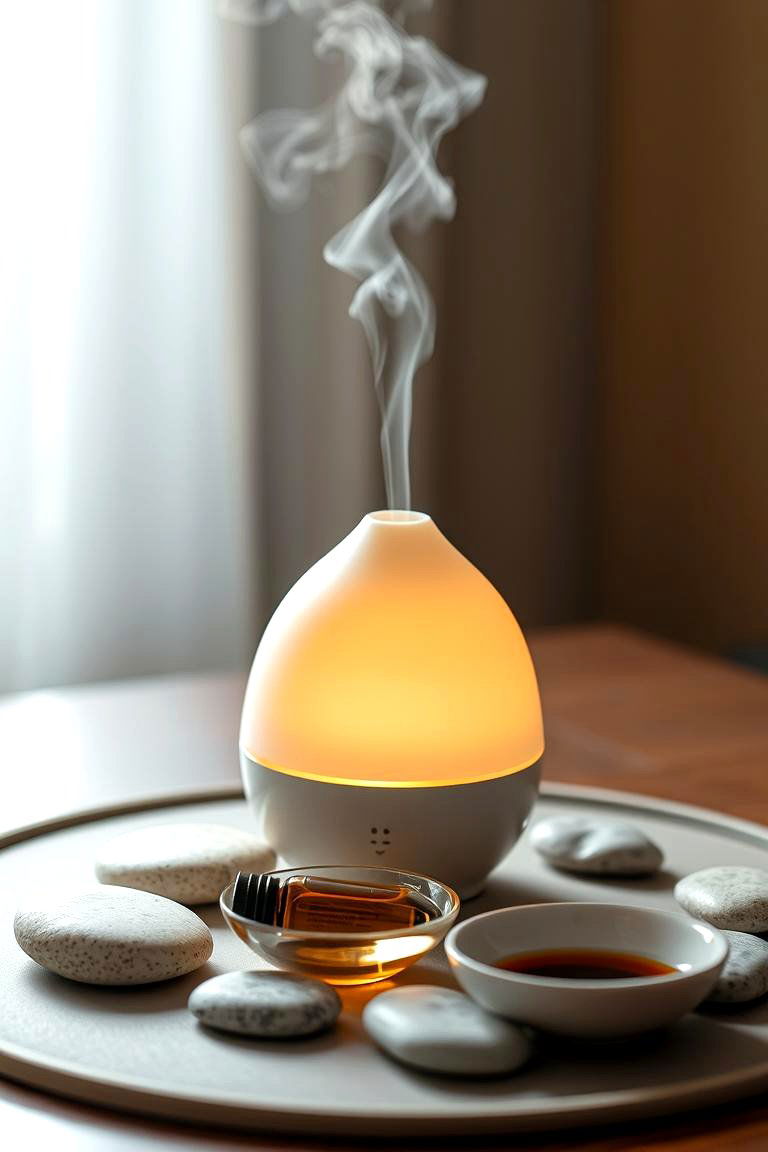 Integrate an Aromatherapy Diffuser - 24 Zen Room Ideas