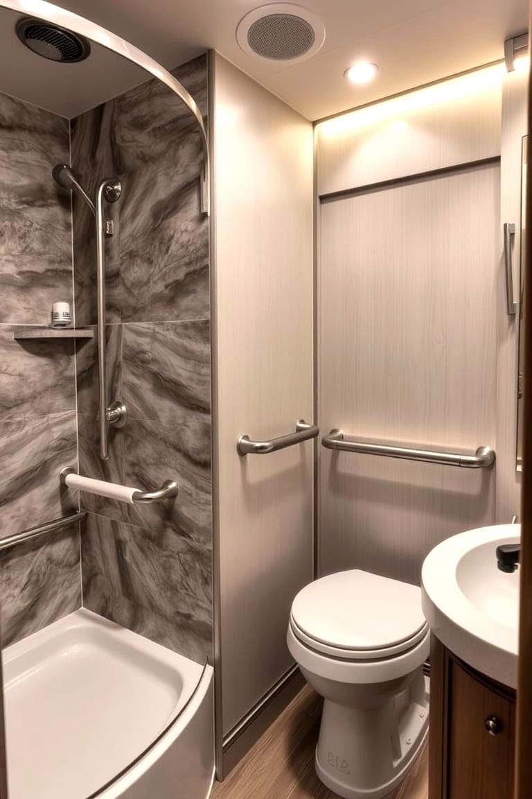 Integrated Accessibility Features - 24 Small Rv Bathroom Ideas