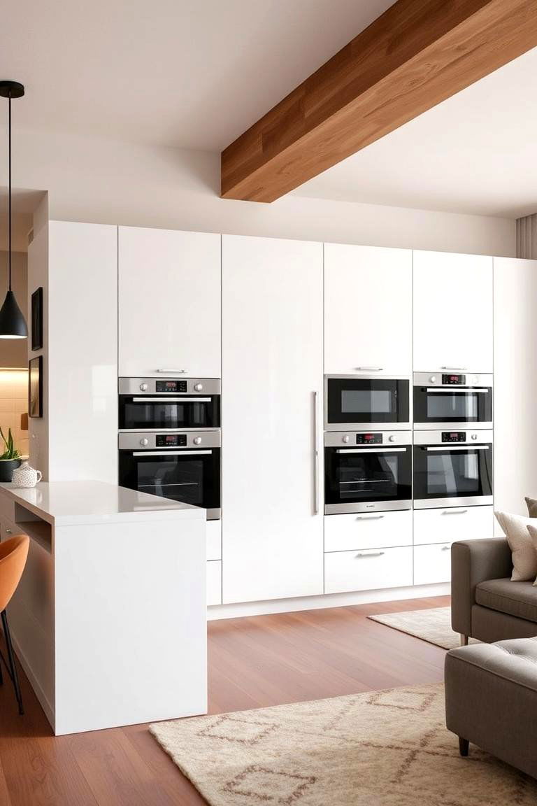 Integrated Appliance Design - 24 Open Kitchen Living Room Ideas