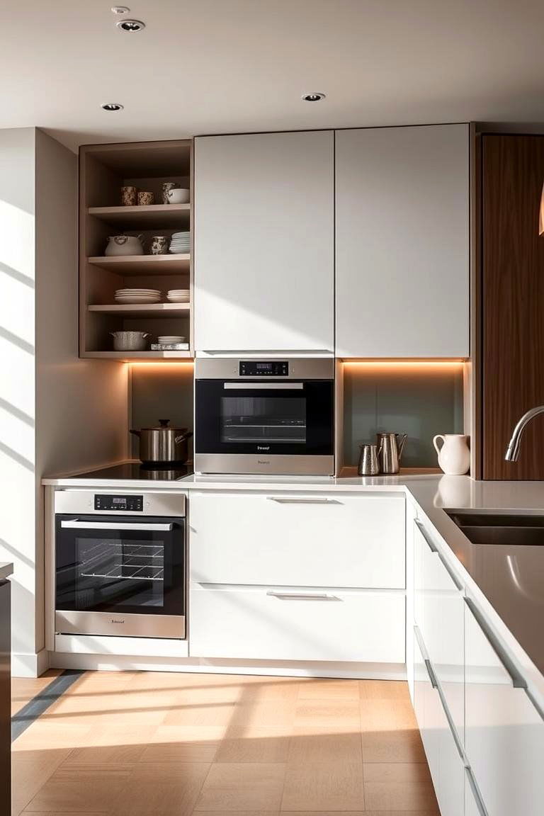 Integrated Appliances for Efficiency - 24 One Wall Kitchen Ideas