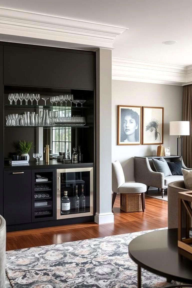 Integrated Bar Area - 27 1927s Living Room Design Ideas