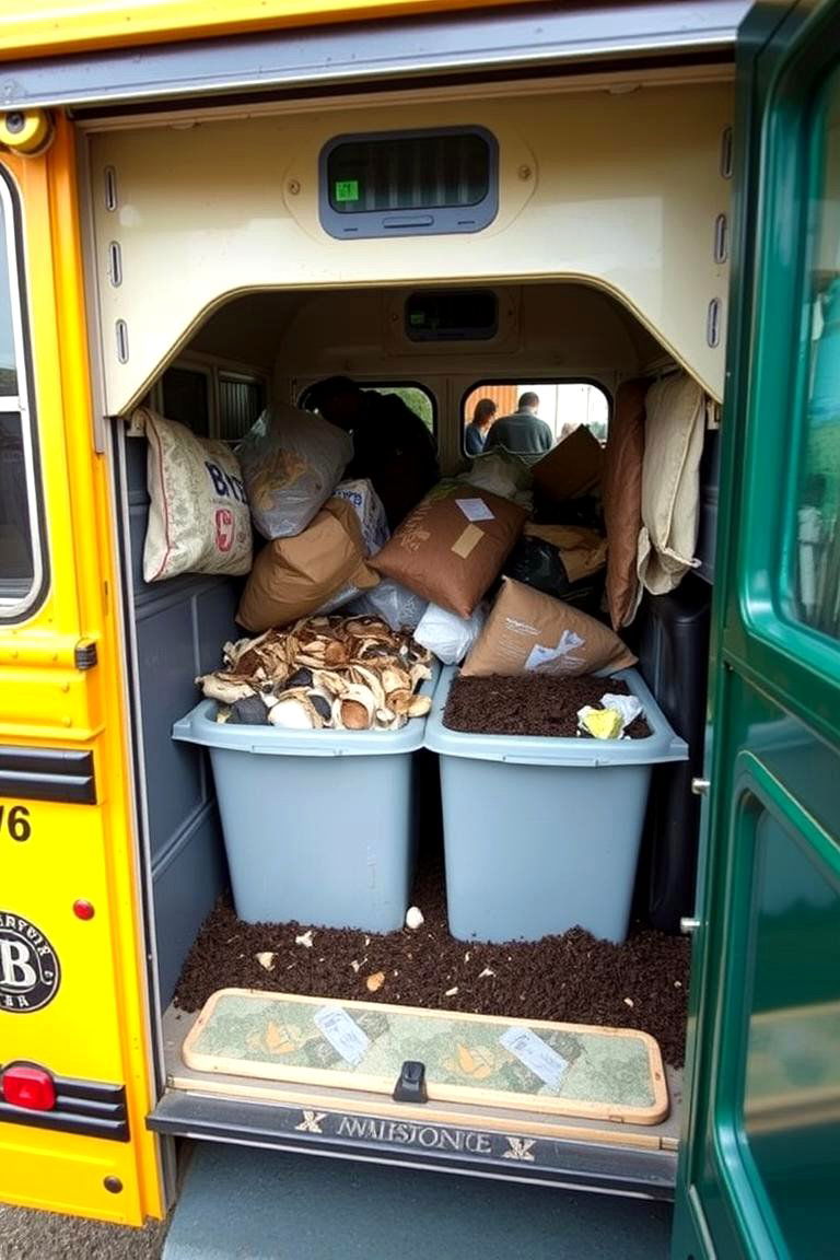 Integrated Composting Facility in a School Bus - 24 School Bus Greenhouse Ideas