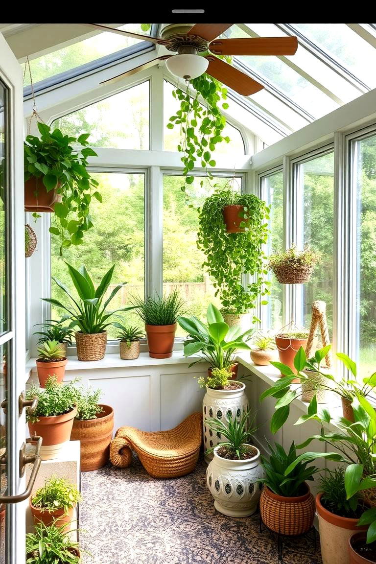 Integrated Greenery - 24 Mid-century Modern Sunroom Ideas