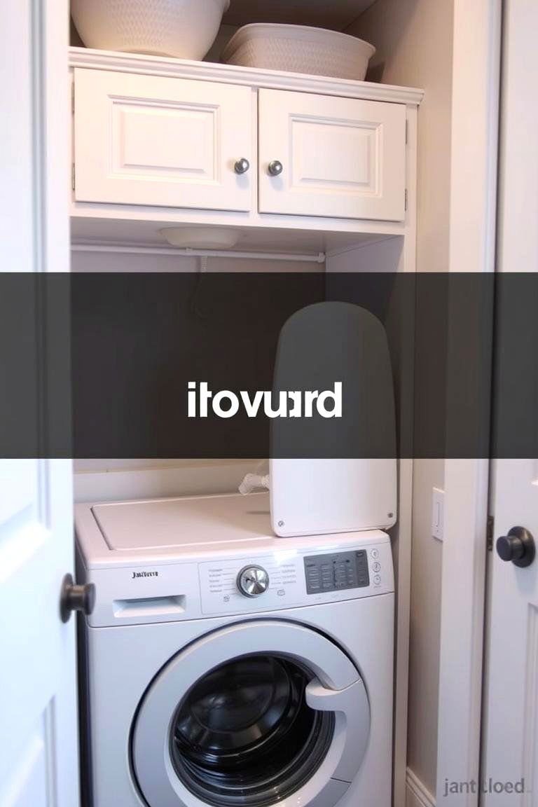 Integrated Ironing Board - 24 Modern Laundry Room Ideas