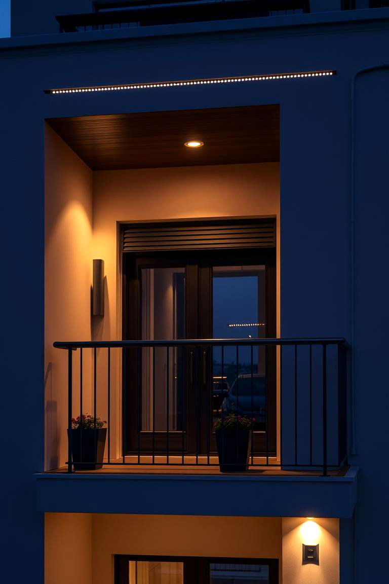 Integrated Lighting Elegance - 24 Cantilever Balcony Ideas
