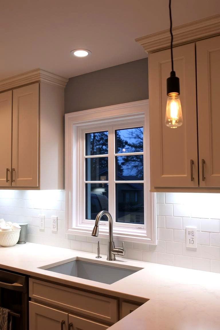 Integrated Lighting Solutions - 24 Kitchen Window Ideas Over Sink