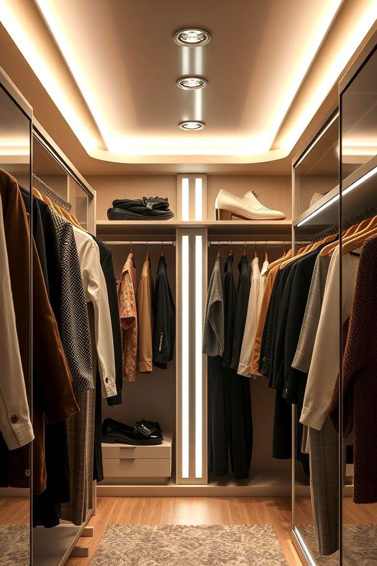 Integrated Lighting Solutions - 24 Walk in Closet Ideas