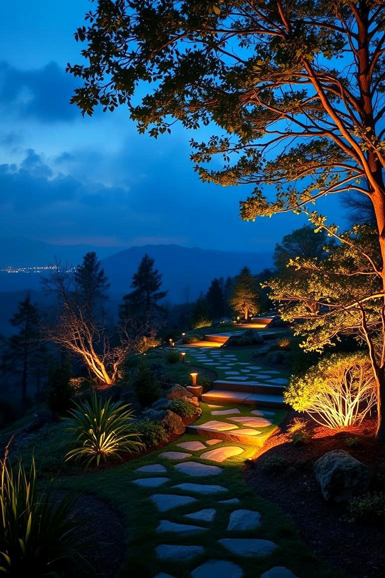 Integrated Lighting Solutions - 24 hillside landscaping ideas