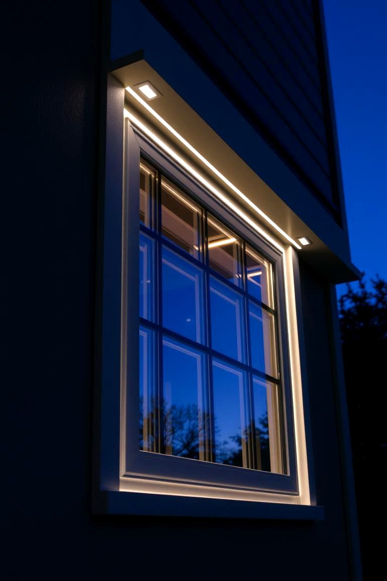 Integrated Lighting Trim Innovation - 24 Exterior Window Trim Ideas