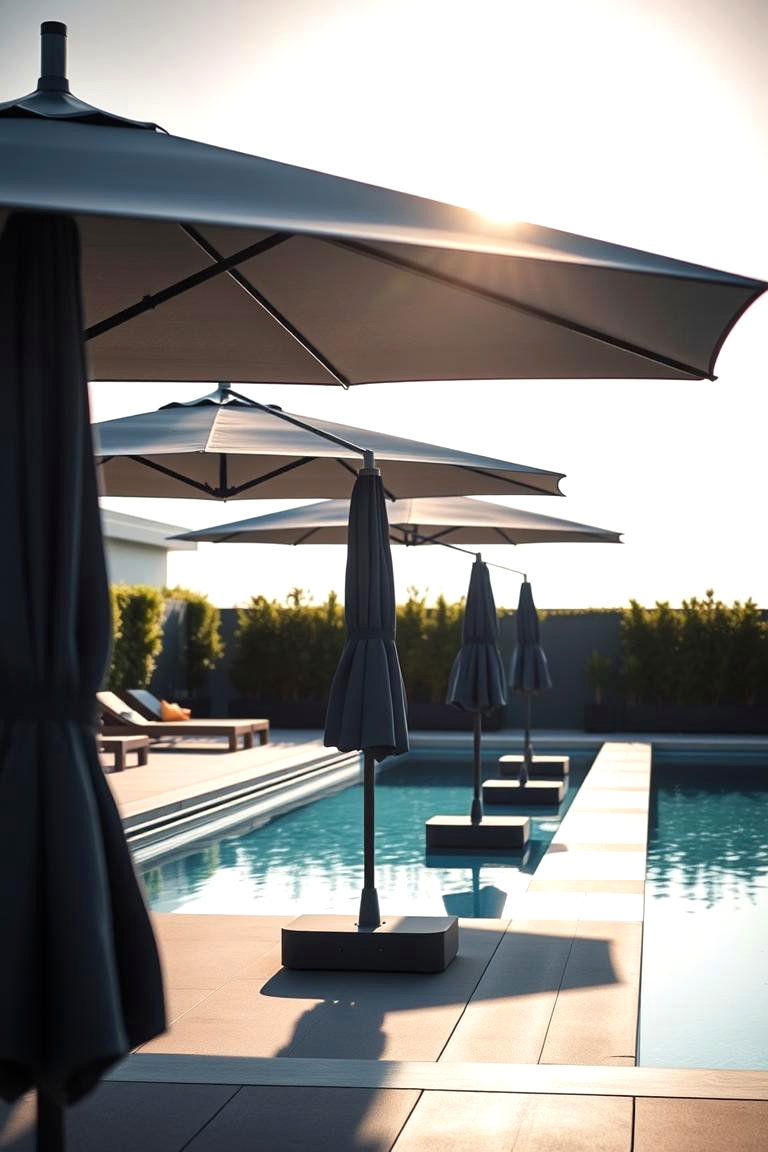 Integrated Pool Deck Shade Features - 24 Pool Shade Ideas