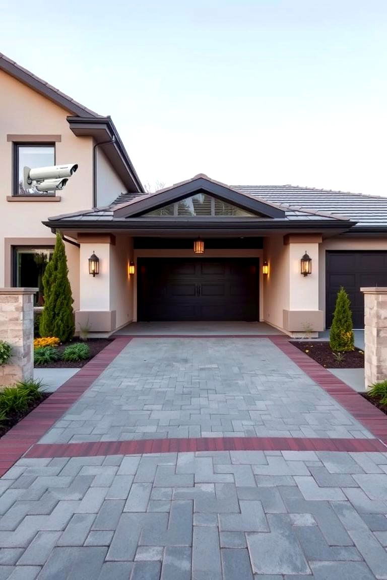 Integrated Security Features - 24 driveway entrance ideas