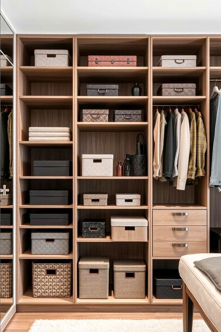 Integrated Shelving Wardrobe - 24 Built-in Wardrobe Ideas Around a Bed
