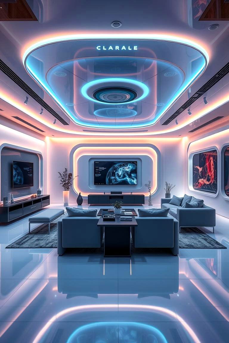 Integrated Smart Home Features - 24 Condo Living Room Ideas