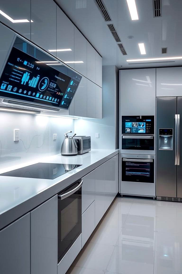 Integrated Smart Technology - 24 Sunroom Kitchen Ideas