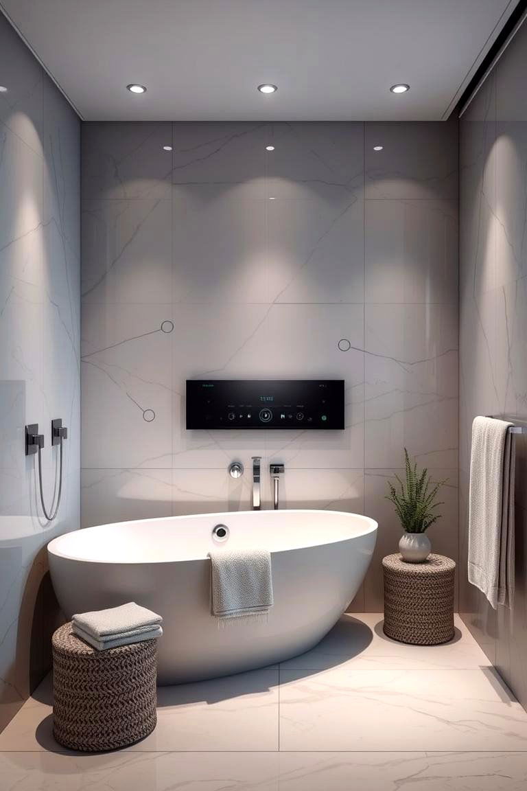 Integrated Sound System Bliss - 24 Spa Like Bathroom Ideas