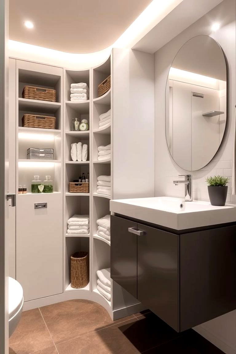 Integrated Storage Solutions - 24 Ensuite Bathroom Ideas