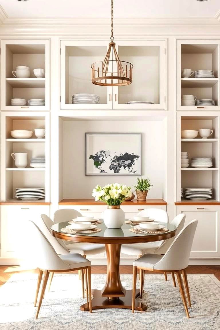 Integrated Storage Solutions - 24 Modern Dining Room Ideas