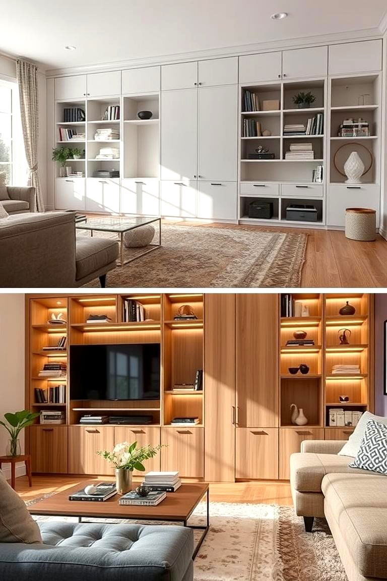 Integrated Storage Solutions - 24 Pottery Barn Living Room Ideas