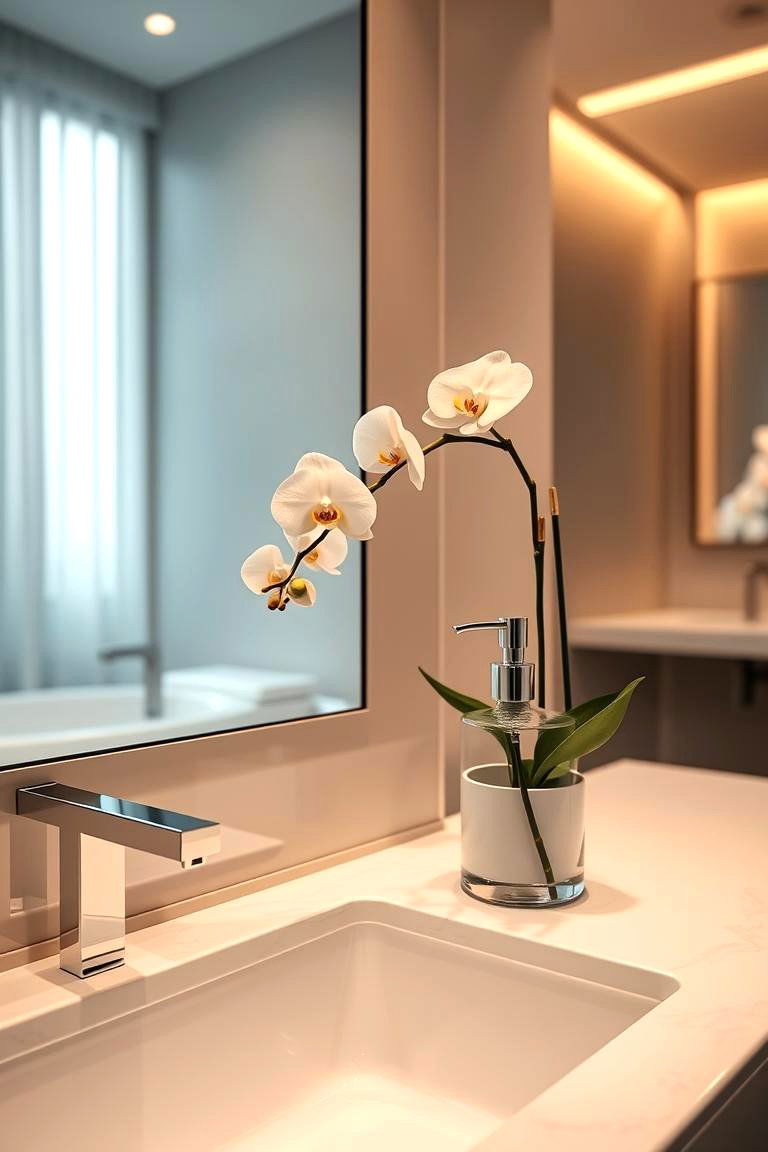 Integrated Storage - 24 Minimalist Bathroom Ideas