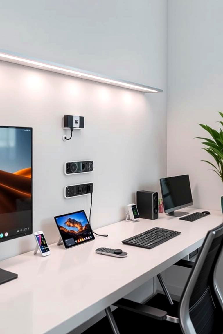 Integrated Streaming Station - 24 Small Media Room Ideas