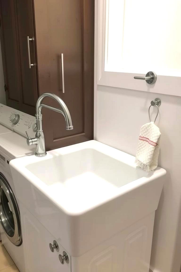 Integrated Utility Sink - 24 Modern Laundry Room Ideas