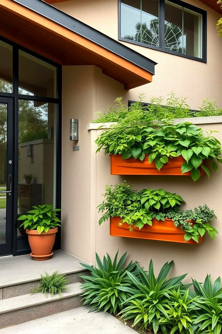 Integrating Built In Planters - 24 Mid-Century Modern Exterior Home Ideas