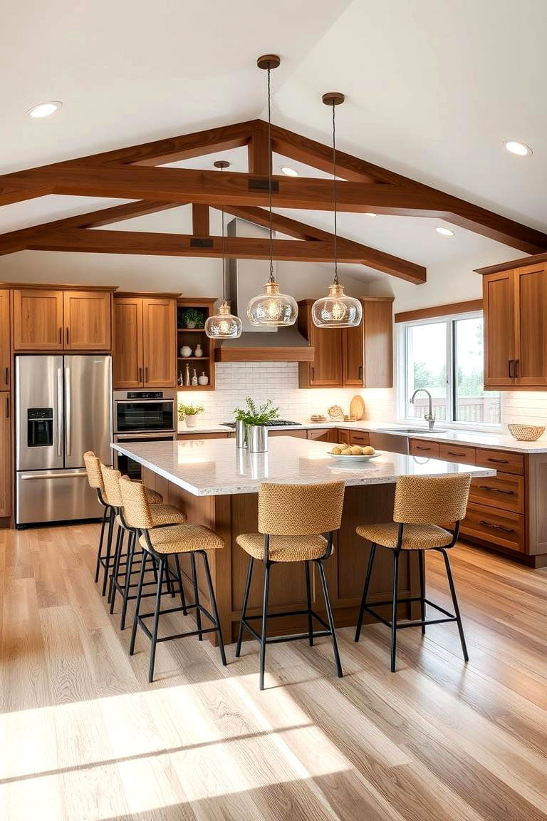 Integrating Natural Materials for Warmth and Texture - 24 Modern Ranch House
