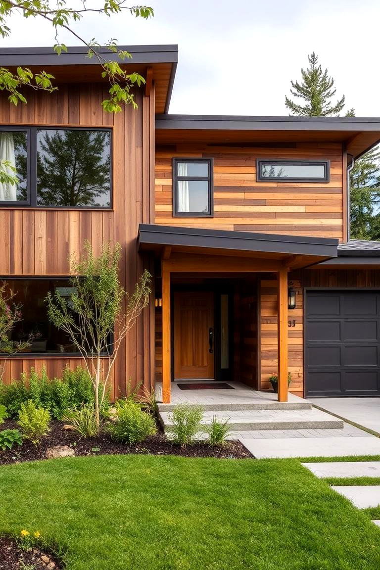 Integrating Sustainable Materials - 24 Mid-Century Modern Exterior Home Ideas