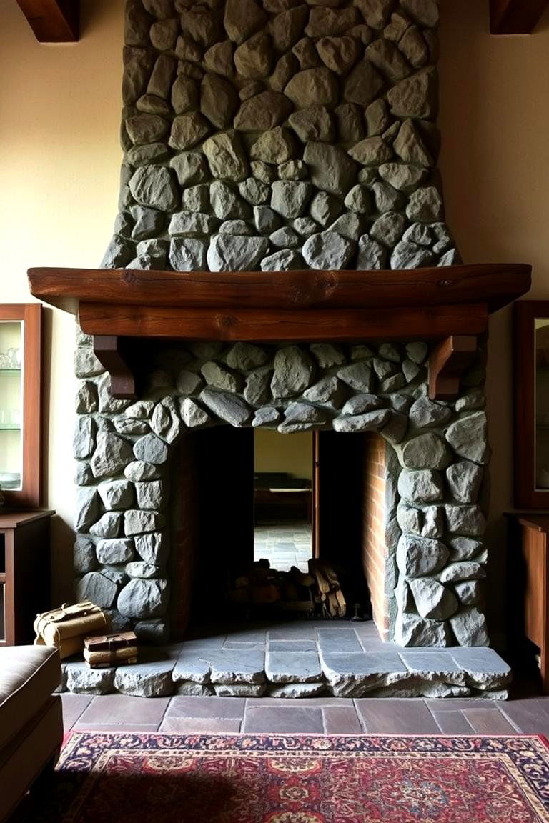 Integrating a Fireplace Facade - 24 Hidden Door Ideas