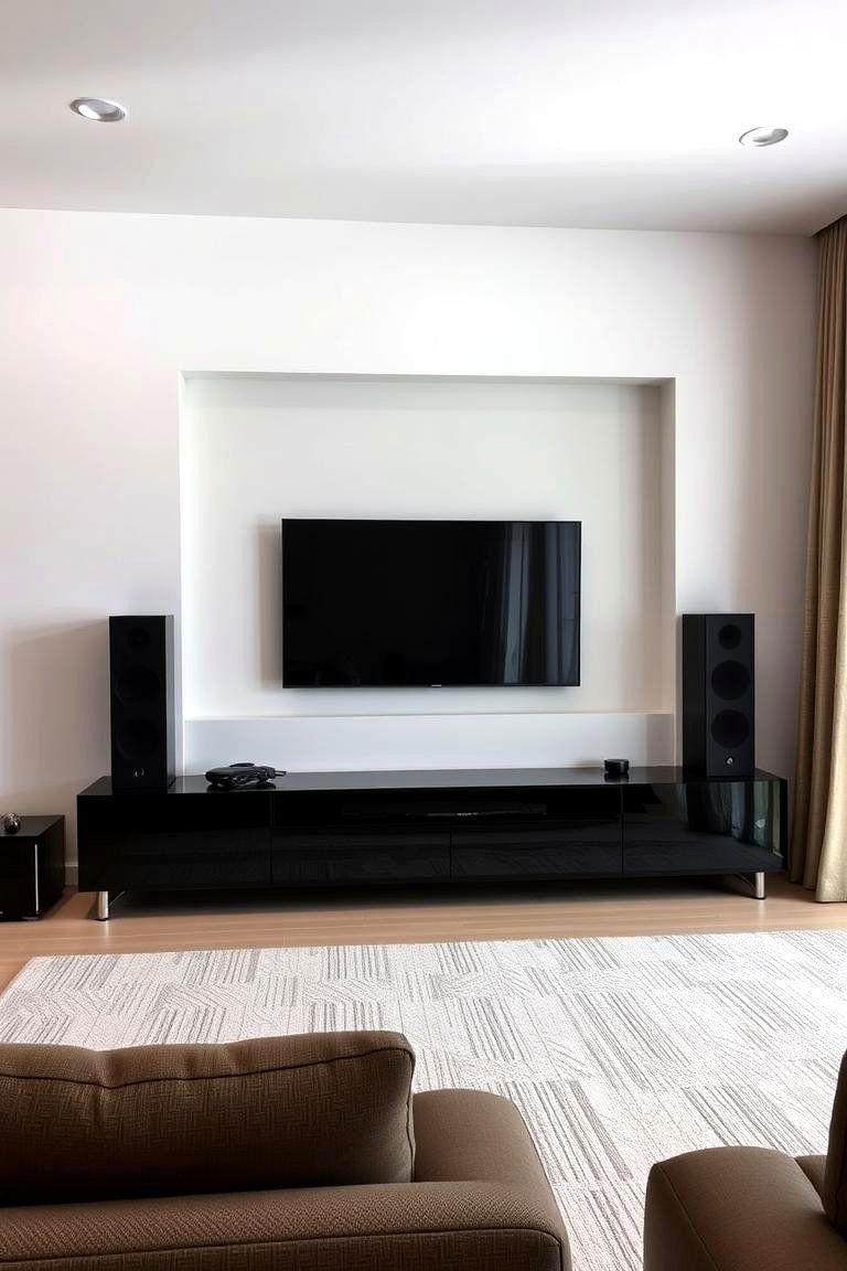 Integrating a Media Center - 24 Wall Niche Ideas