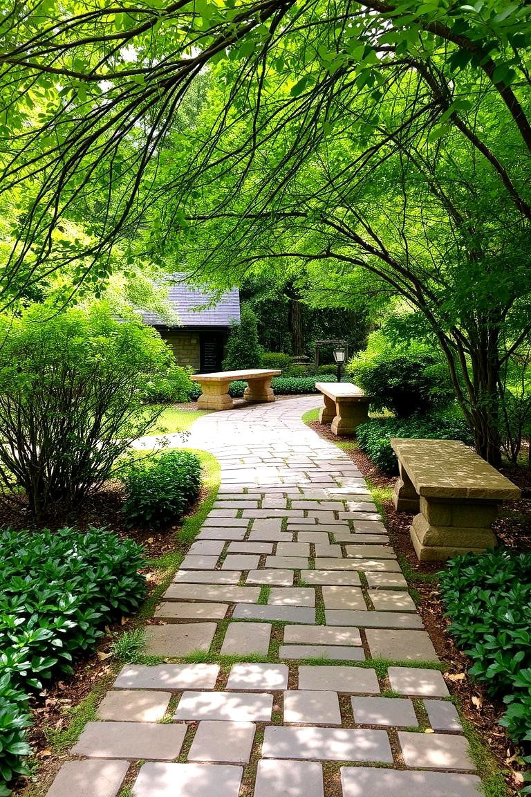 Integrating with Other Hardscaping Elements - 24 Flagstone Steps