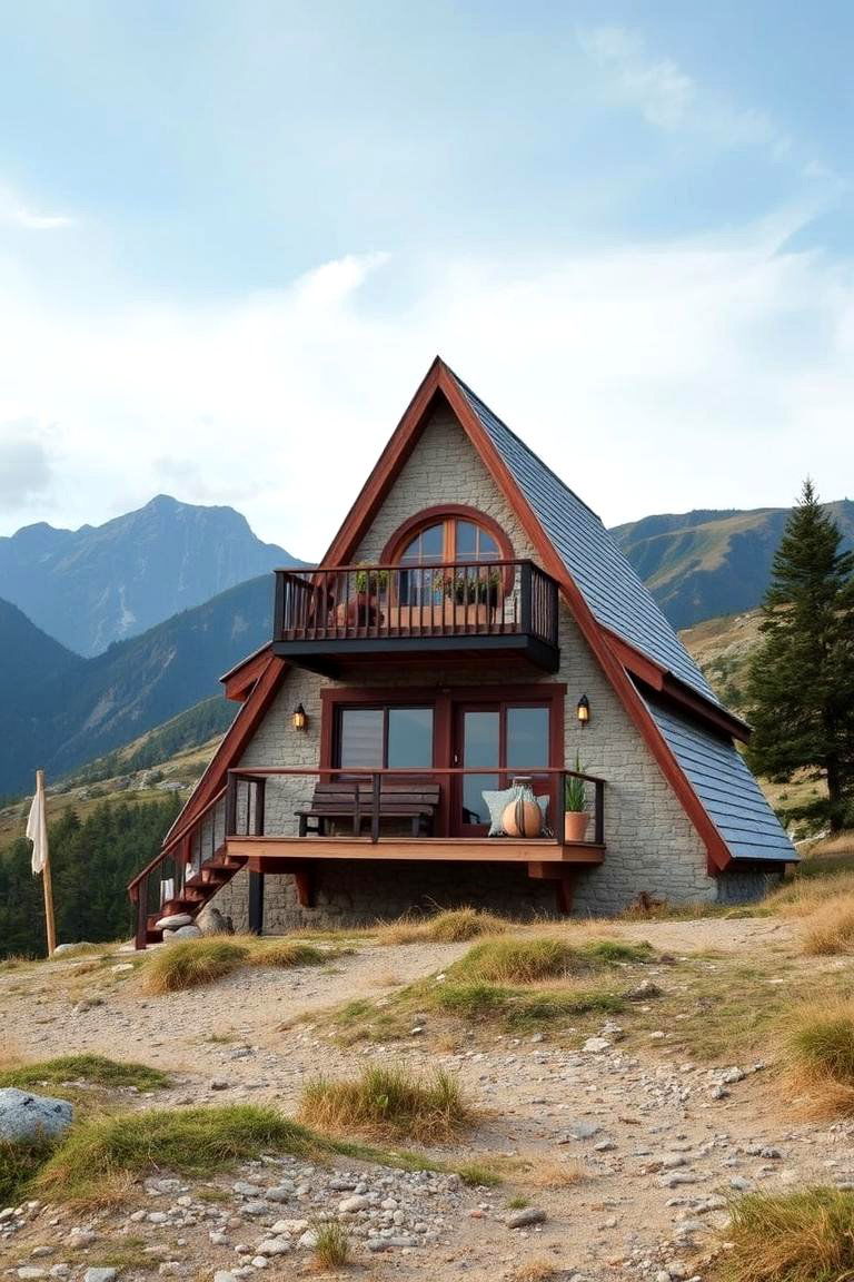 Integration with the Environment - 24 a Frame House With Balcony