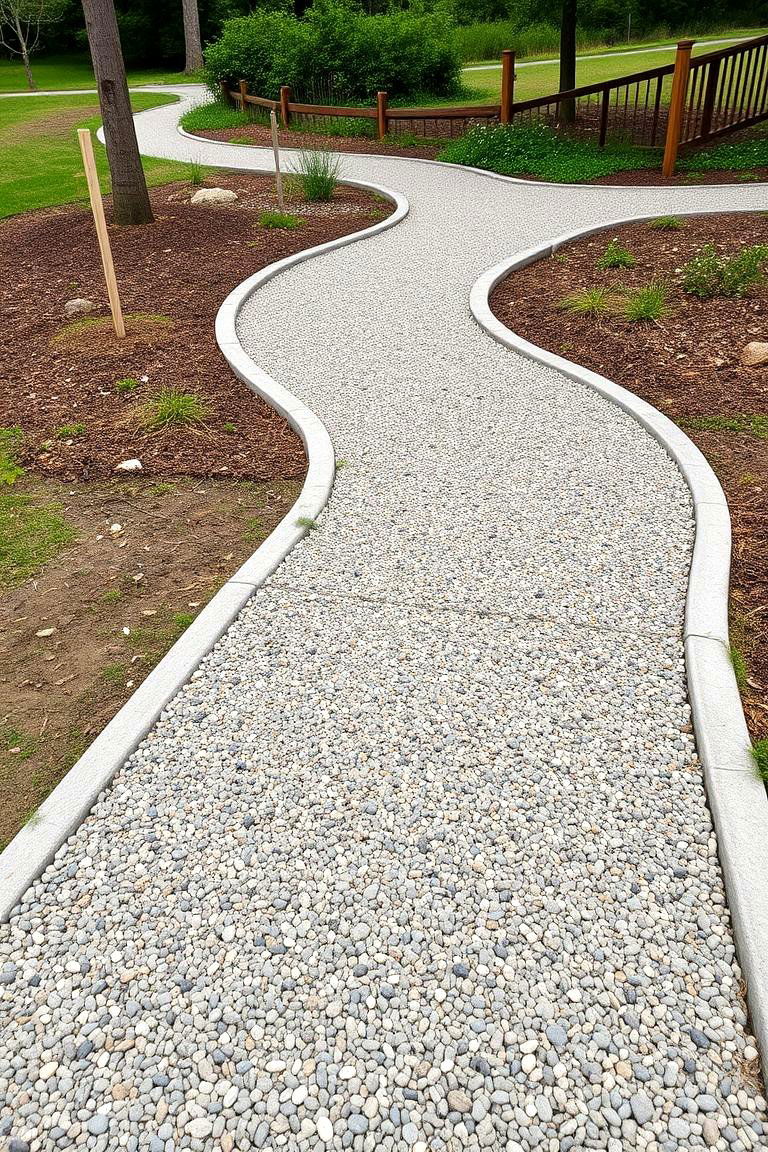 Interactive Child Friendly Path - 24 Pea Gravel Walkway Ideas